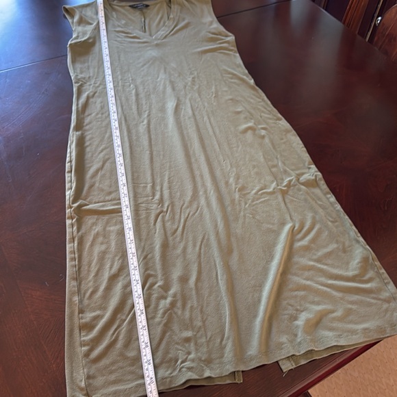 Banana Republic Women’s V neck Tshirt Dress Sleeveless Color Olive Size … - Picture 8 of 13